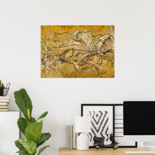 Stolz auf Löwen, unendliche Punkte - nach Chauvet  Poster