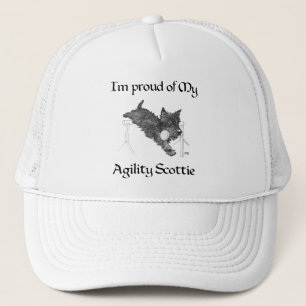 Stolz auf mein Agility Scottie Truckerkappe