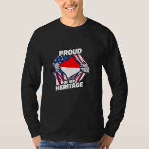 Stolz auf mein Erbe - Patriotisch indonesisch amer T-Shirt