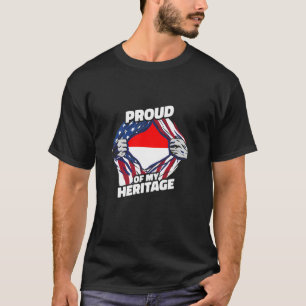 Stolz auf mein Erbe - Patriotischer indonesischer  T-Shirt