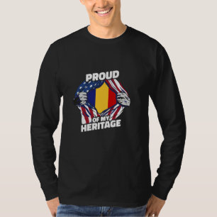 Stolz auf mein Erbe - Patriotischer rumänisch-amer T-Shirt