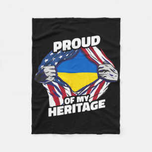Stolz auf mein Erbe - Patriotisches ukrainisches A Fleecedecke