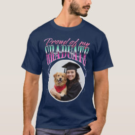 Stolz auf mein Graduate Custom Foto Chrome Lightni T-Shirt