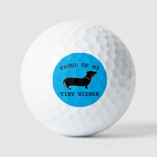 Stolz auf mein kleines Wiener-Funny-Dachshund-Zita Golfball