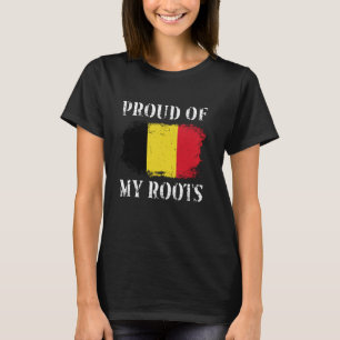 Stolz auf meine belgische Roots-belgische Flagge B T-Shirt
