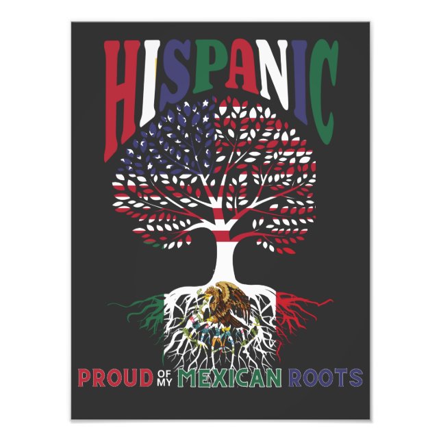 stolz auf meine mexikanischen Wurzeln Hispanic Her Fotodruck (Vorne)