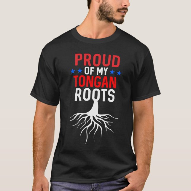 Stolz auf meine Wurzeln Tongan-Stolz T-Shirt (Vorderseite)