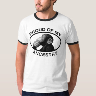 Stolz auf meinen Herkunfts-Schimpansen T-Shirt