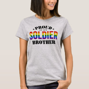 Stolz auf meinen Schwulen Soldaten Bruder T-Shirt