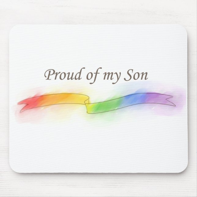 Stolz auf meinen Sohn Mousepad (Vorne)