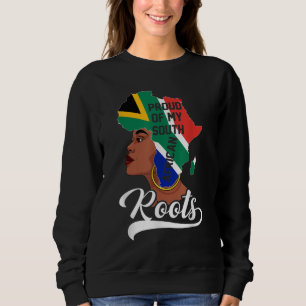 Stolz auf meinen südafrikanischen Wurzeln, Schwarz Sweatshirt