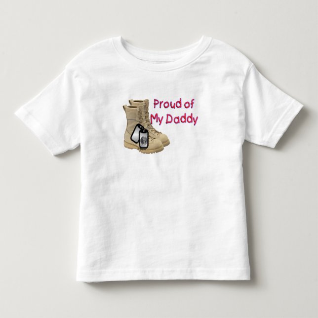 Stolz auf meinen Vati (Armee) Kleinkind T-shirt (Vorderseite)