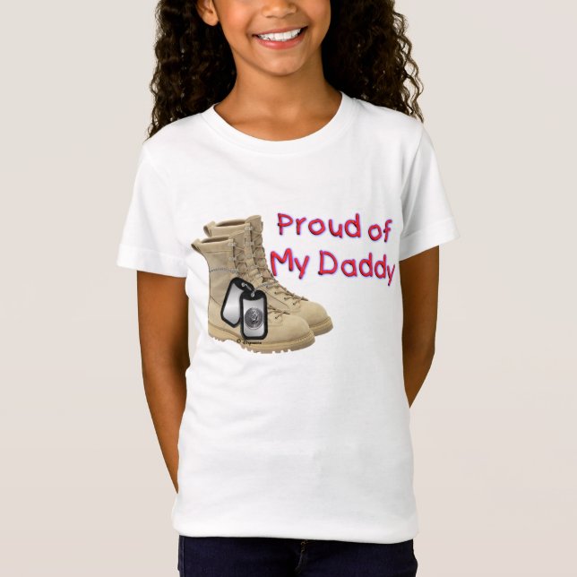 Stolz auf meinen Vati (Marine) T-Shirt (Vorderseite)