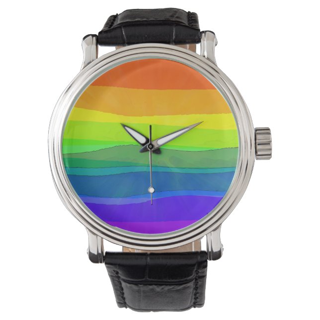 Stolz auf mich - LGBTQIA-Stolz Armbanduhr (Vorderseite)