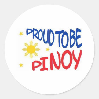 Stolz auf Pinoy Runder Aufkleber