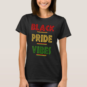 Stolz auf schwarze Afro-amerikanische Geschichte T-Shirt
