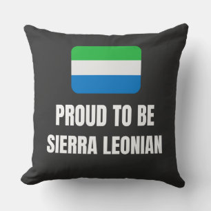 Stolz auf Sierra Leone Kissen