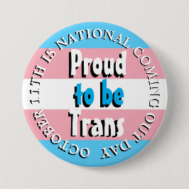 Stolz auf Trans, National Coming Out Day Button