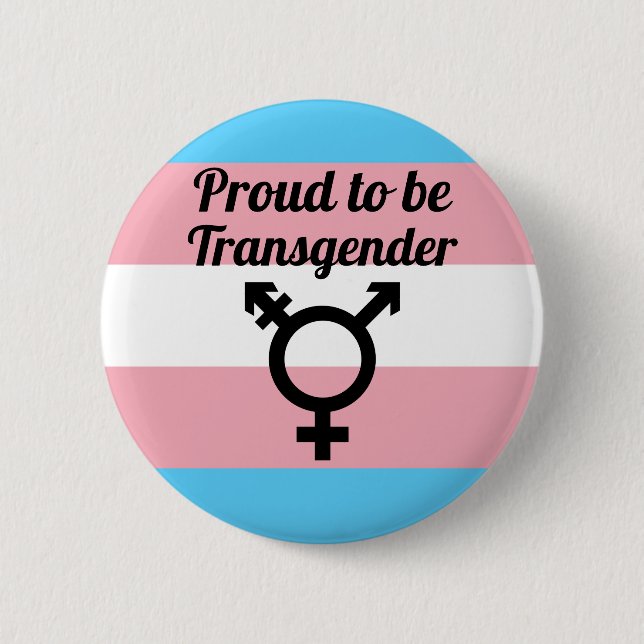 Stolz auf Transgender | Trans Pride Button (Vorderseite)