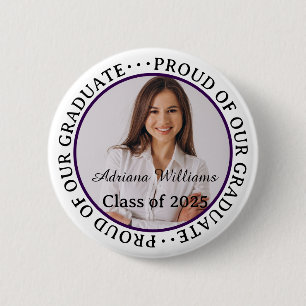 Stolz auf unser Graduate 2025 Modernes Abschluss F Button