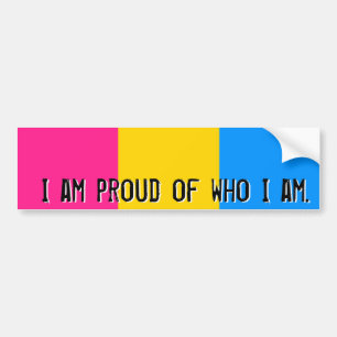 Stolz auf, wer ich bin - Pansexual Autoaufkleber