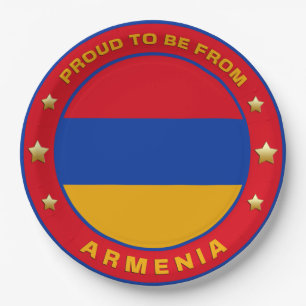 Stolz aus Armenien Pappteller