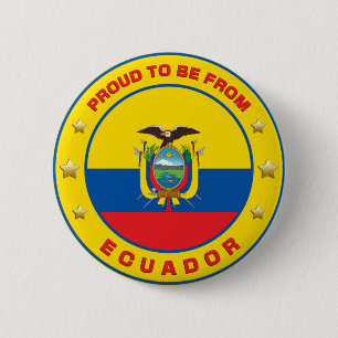 Stolz aus Ecuador. Button