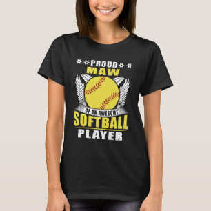 Stolz aus einer Phantastischen Softball Player Sof T-Shirt