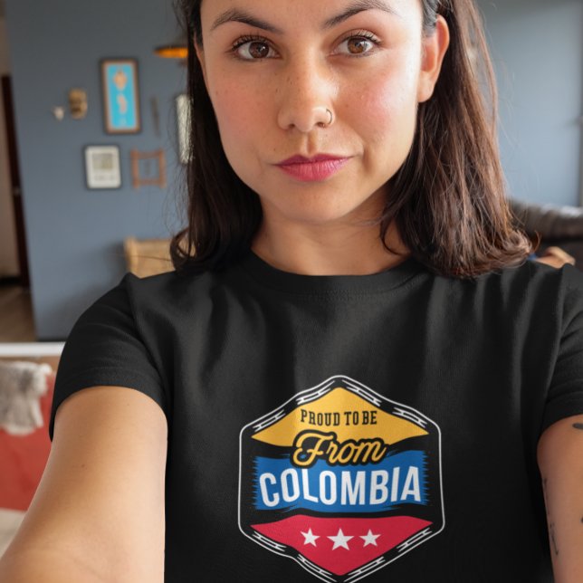 Stolz aus Kolumbien T Shirt (Proud to be from Colombia T Shirt)