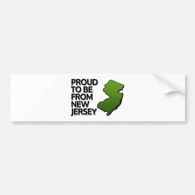Stolz aus New Jersey Autoaufkleber (Vorne)