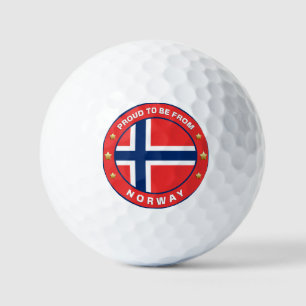 Stolz, aus Norwegen zu stammen Golfball