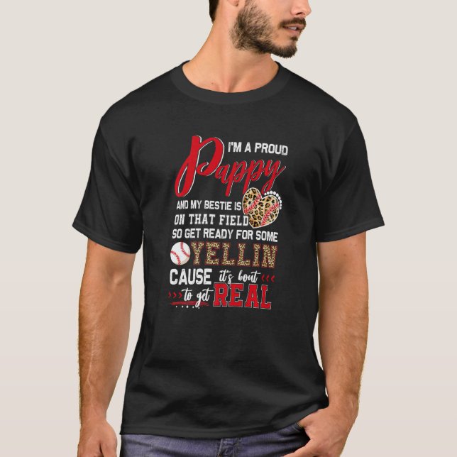 Stolz Baseball Pappy Baseball Familie Matching T-Shirt (Vorderseite)