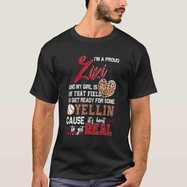 Stolz Baseball Zizi Baseball Familie Matching T-Shirt (Vorderseite)