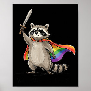 Stolz Bei Morgengrauen Lustiger Lgbtq Monat Waschb Poster