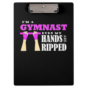Stolz bin ich Gymnastin Klemmbrett