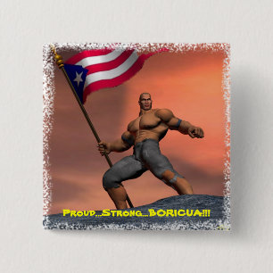 Stolz Boricua!! Button