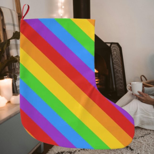 Stolz Cheer: Regenbogenflagge Großer Weihnachtsstrumpf (Von Creator hochgeladen)