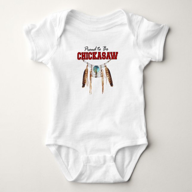 Stolz, Chickasaw-Baby-Bodysuit zu sein Baby Strampler (Vorderseite)