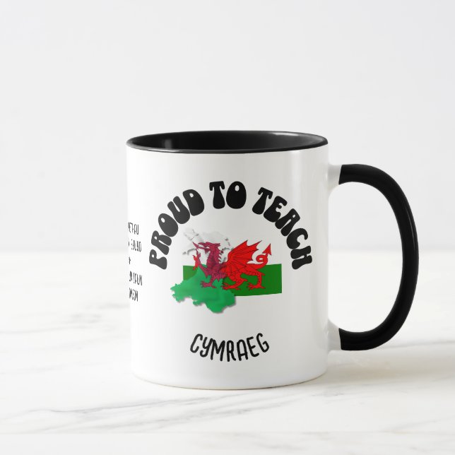 STOLZ, CYMRAEG Welsh Lehrer Wertschätzung beizubri Tasse (Rechts)