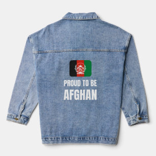 Stolz darauf, afghanisch zu sein jeansjacke