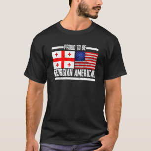 Stolz darauf, Georgian American Patriotic Georgia T-Shirt