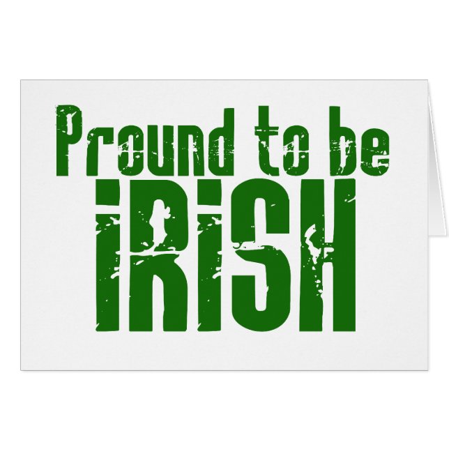 Stolz darauf, irisch zu sein (Vorderseite (Horizontal))