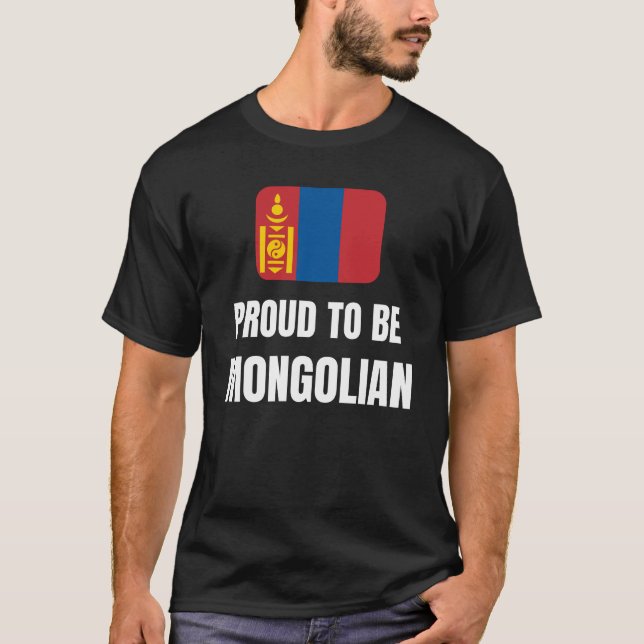 Stolz darauf, mongolisch zu sein T-Shirt (Vorderseite)