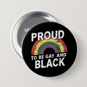 Stolz darauf, schwul und schwarz zu sein, Pride Mo Button
