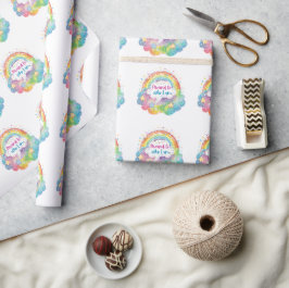 Stolz darauf, wer ich bin Regenbogen-Kunst Selbstl Geschenkpapier