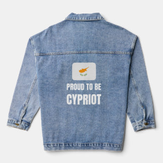 Stolz darauf, Zypriot zu sein Jeansjacke