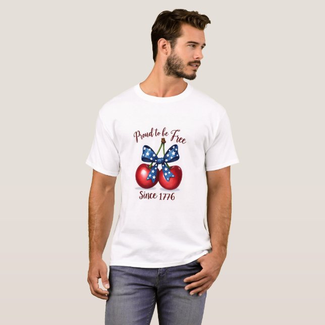 Stolz das freie Kirschen-Shirt sein T-Shirt (Vorne ganz)