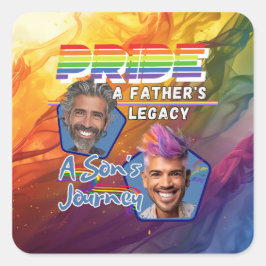 Stolz - Das Vermächtnis eines Vaters, die Reise ei Quadratischer Aufkleber