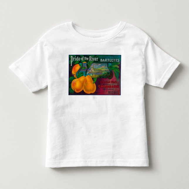 Stolz der Fluss-Birnen-Kiste LabelLocke, CA Kleinkind T-shirt (Vorderseite)