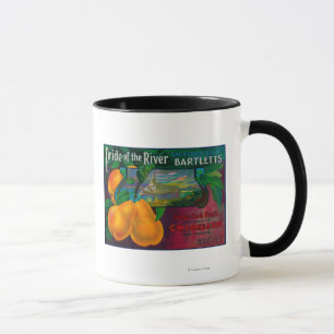 Stolz der Fluss-Birnen-Kiste LabelLocke, CA Tasse